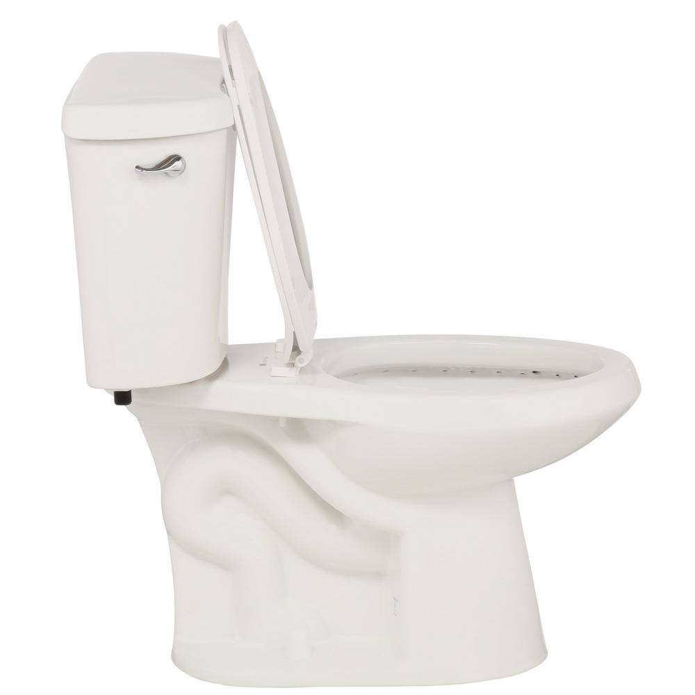 ZenVora 2-Piece 1.28 GPF High-Efficiency Single-Flush Elongated Toilet, White