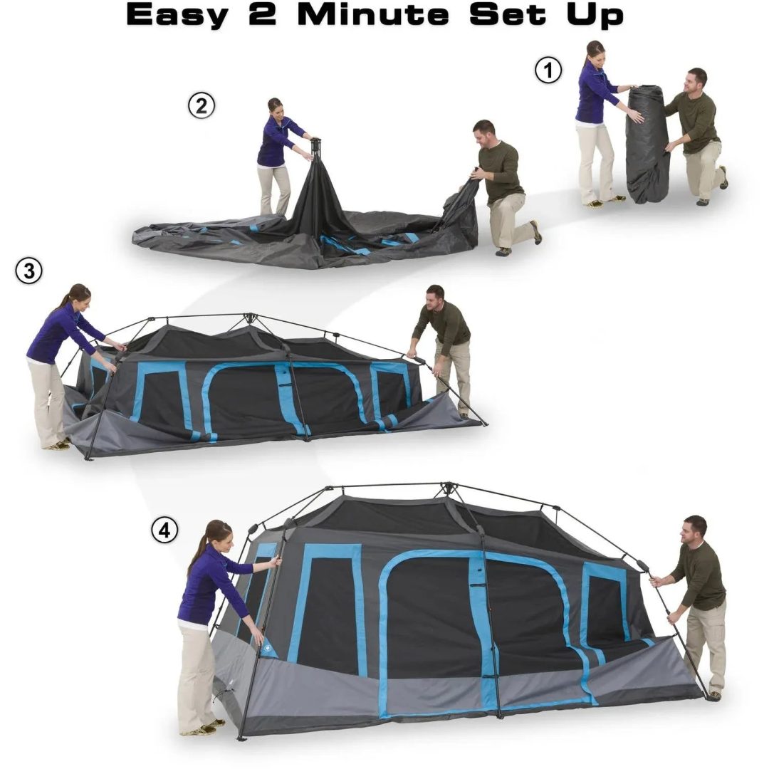 ZenVora 10-Person Dark Rest Instant Cabin Tent