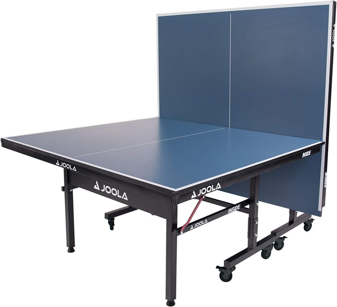 ZenVora Indoor Ping Pong Table with MDF Surface, Quick-Clamp Net Set, Foldable Design and Single-Player Playback Mode