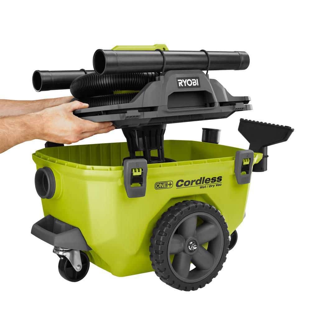 ZenVora 18V Cordless 6-Gallon Wet/Dry Vacuum Kit with 4.0Ah Battery, Charger and Accessories