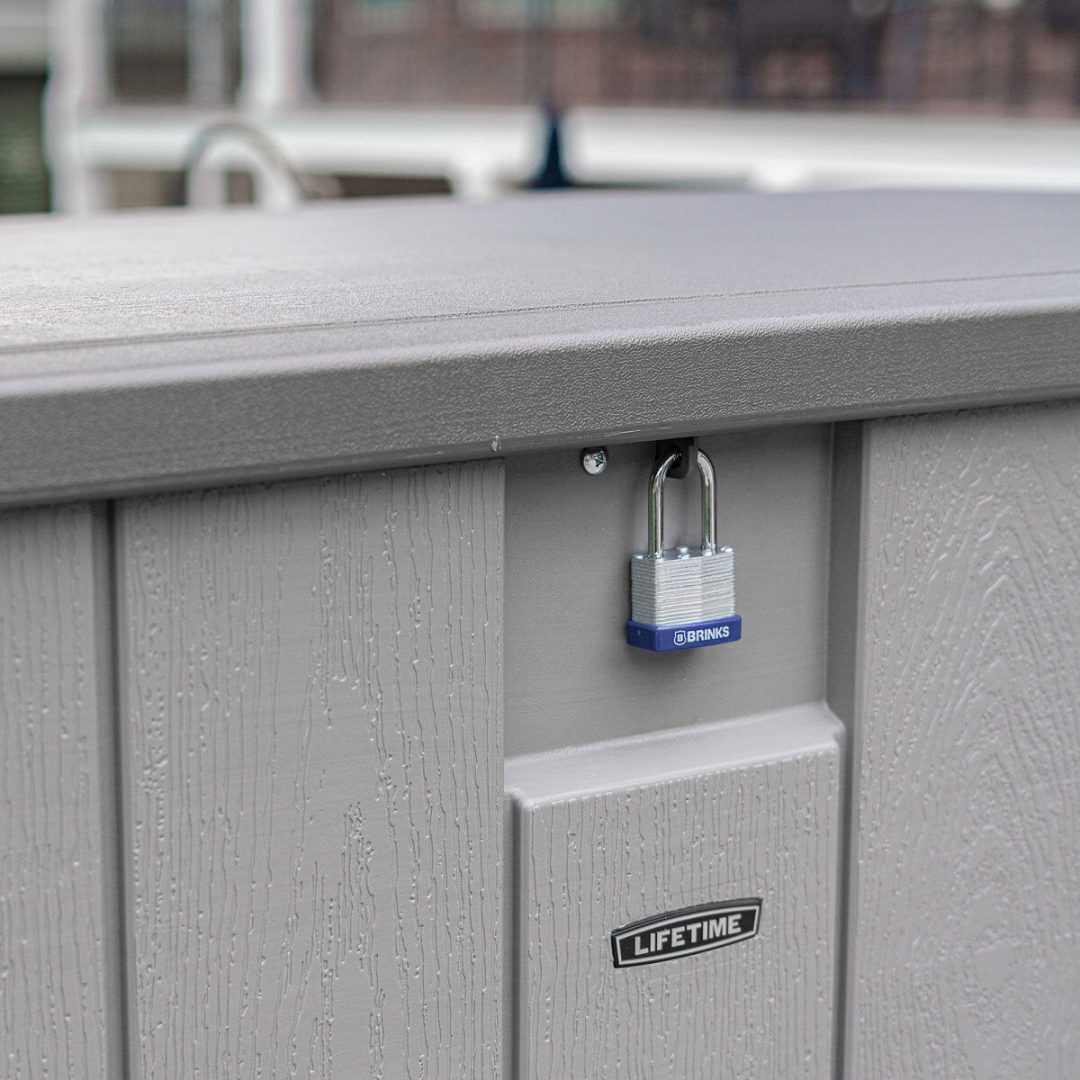 Lifetime 568L Modern Outdoor Storage Deck Box - Weather Resistant Patio Storage Box Model 60384U