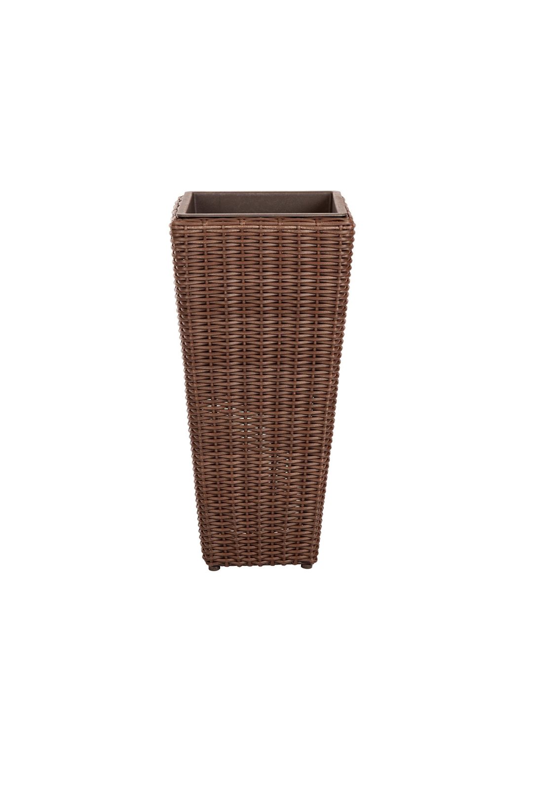 ZenVora All-Weather Wicker Planter Set with Liners, Outdoor Decorative Garden Plant Pots for Patio, Deck & Balcony