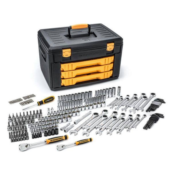 ZenVora 232-Piece Mechanics Tool Set – SAE/Metric with Standard & Deep Sockets