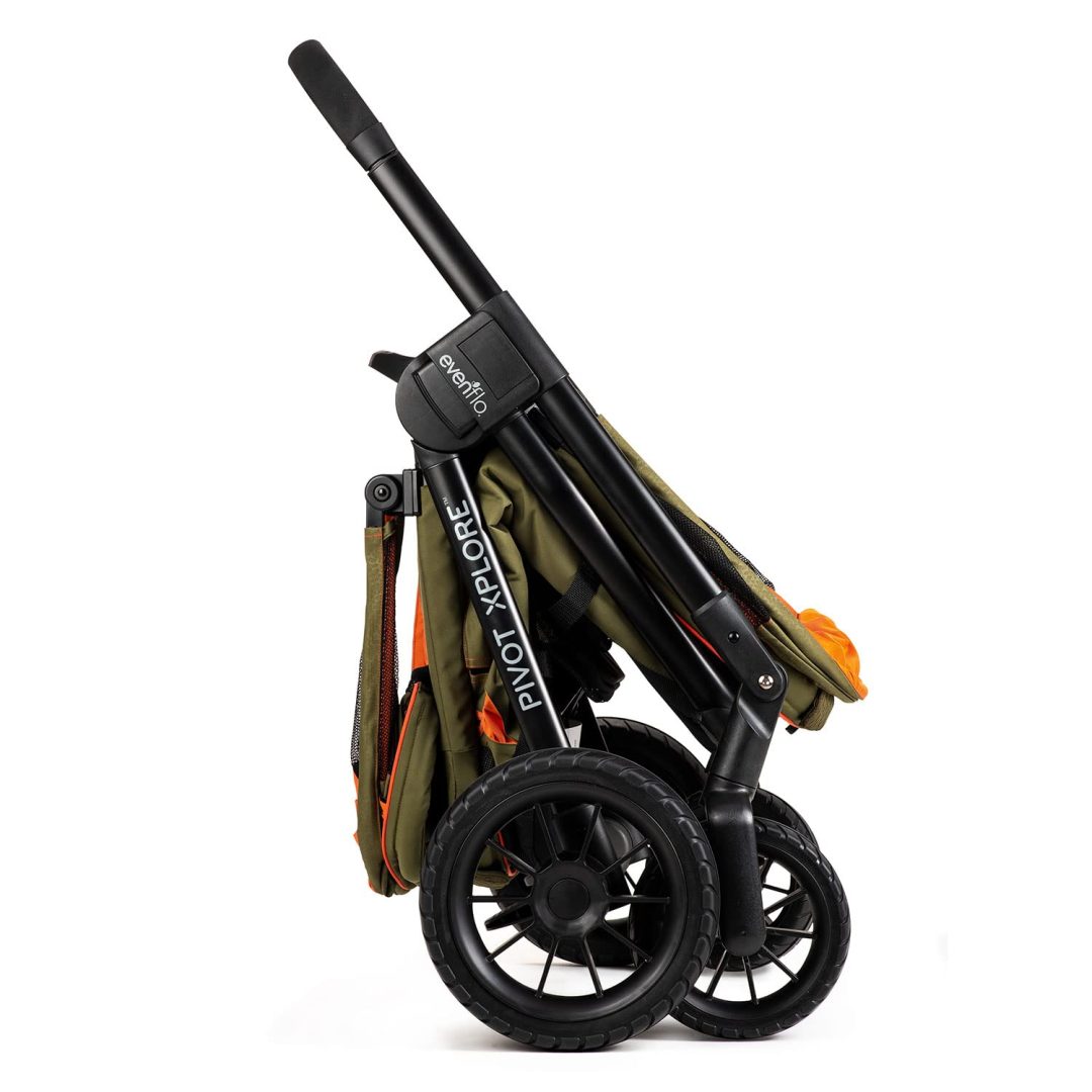 ZenVora 2-in-1 All-Terrain Baby Stroller Wagon with Canopy and Storage - Gray