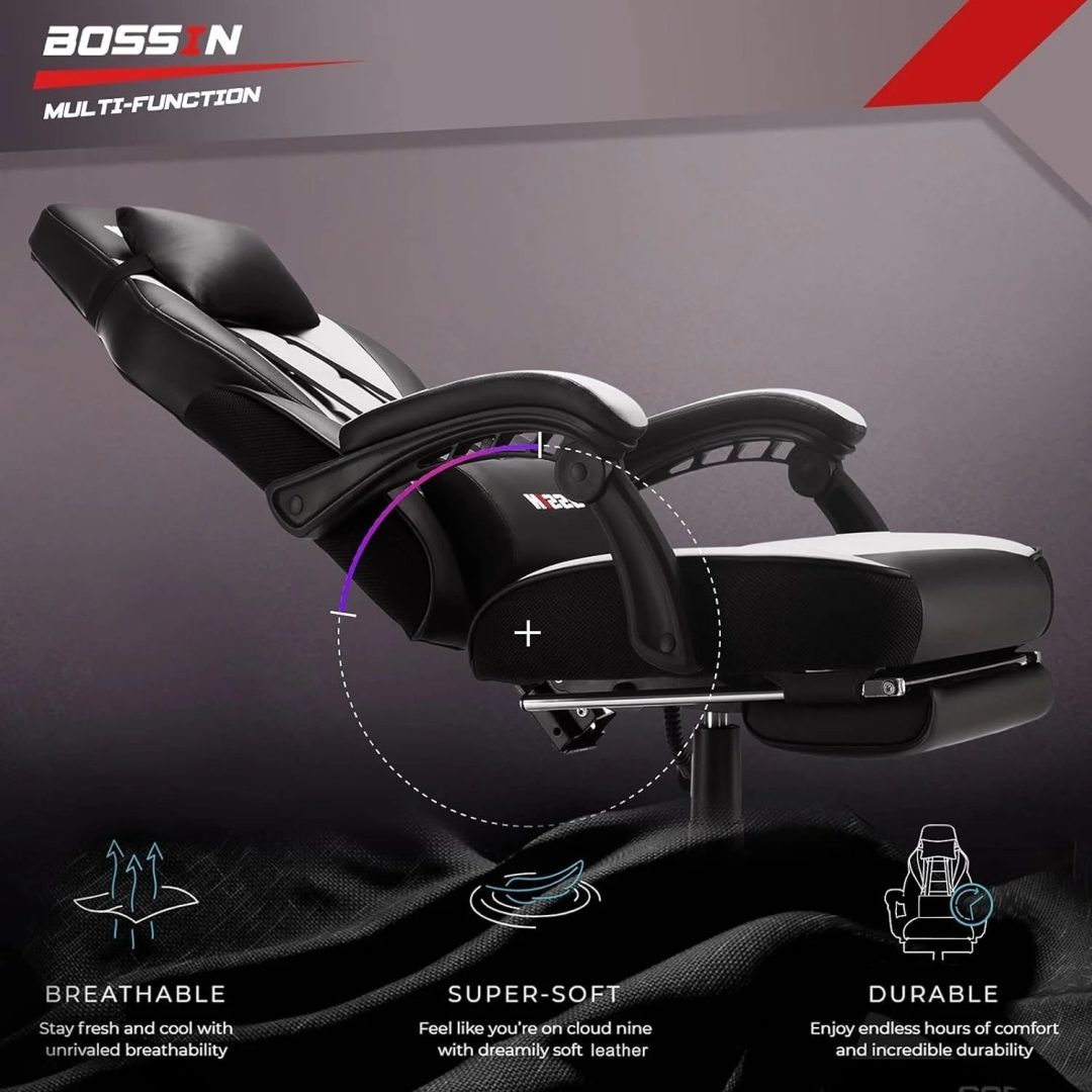 ZenVora Racing Style Gaming Chair, 300 lbs Big and Tall High Back Computer Chair