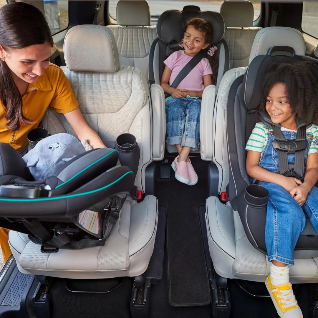 ZenVora 3-in-1 Slim Convertible Car Seat, All-in-One Infant Toddler Booster Seat, Rear & Forward Facing Child Safety Seat, Blue