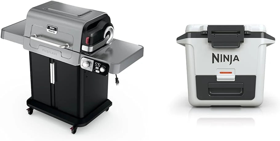 ZenVora 5-in-1 Electric and Propane Grill, 3-Burner Outdoor BBQ Grill and Smoker with Digital Controls, Griddle and Pizza Maker, Stainless Steel