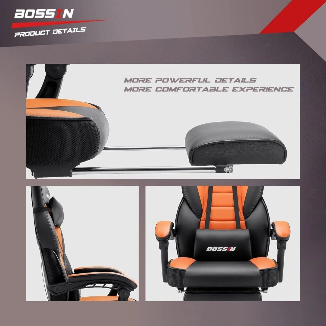ZenVora Racing Style Gaming Chair, 300 lbs Big and Tall High Back Computer Chair