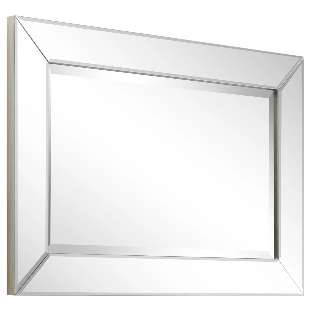 ZenVora Beveled Rectangular Clear HD Wall Mirror, Bathroom Vanity and Bedroom Mirror, 3 Sizes