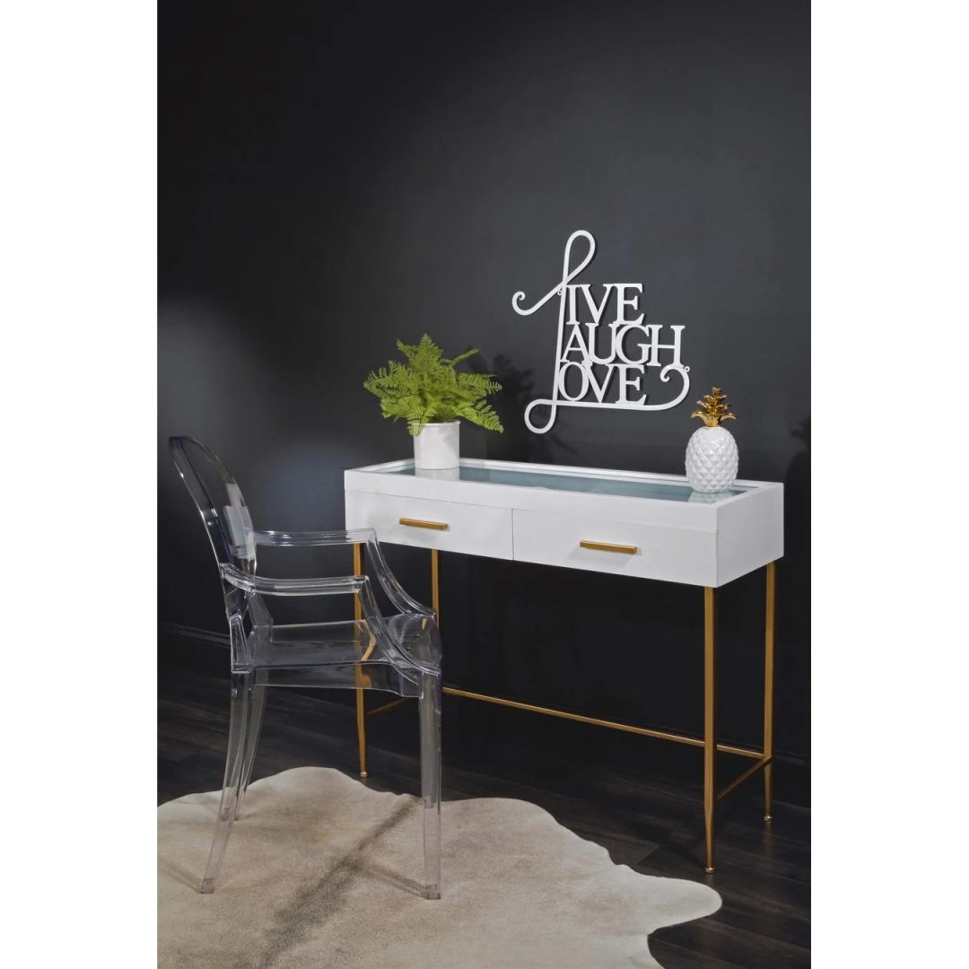 ZenVora Live Laugh Love Wall Decor, Inspirational Metal Wall Art Sign for Living Room, Bedroom and Home Decoration