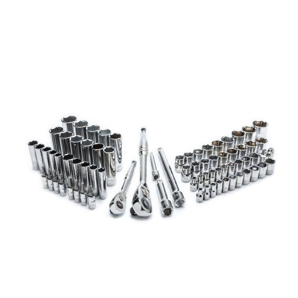 ZenVora 75-Piece Mechanics Tool Set with 1/4 in. & 3/8 in. Drive Ratchets, 144-Position Ratchet and SAE Metric Socket Set