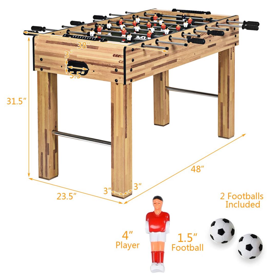 ZenVora 48-Inch Foosball Table, Easy-Assembly Soccer Game Table