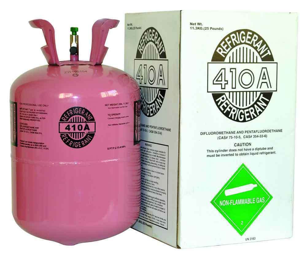 ZenVora R-410A Refrigerant 25 lb Cylinder - HVAC Air Conditioning Refrigerant