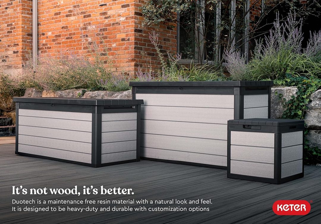 ZenVora 200 Gallon Resin Deck Box, Extra Large Outdoor Storage Container for Patio, Garden, Yard and Pool Area
