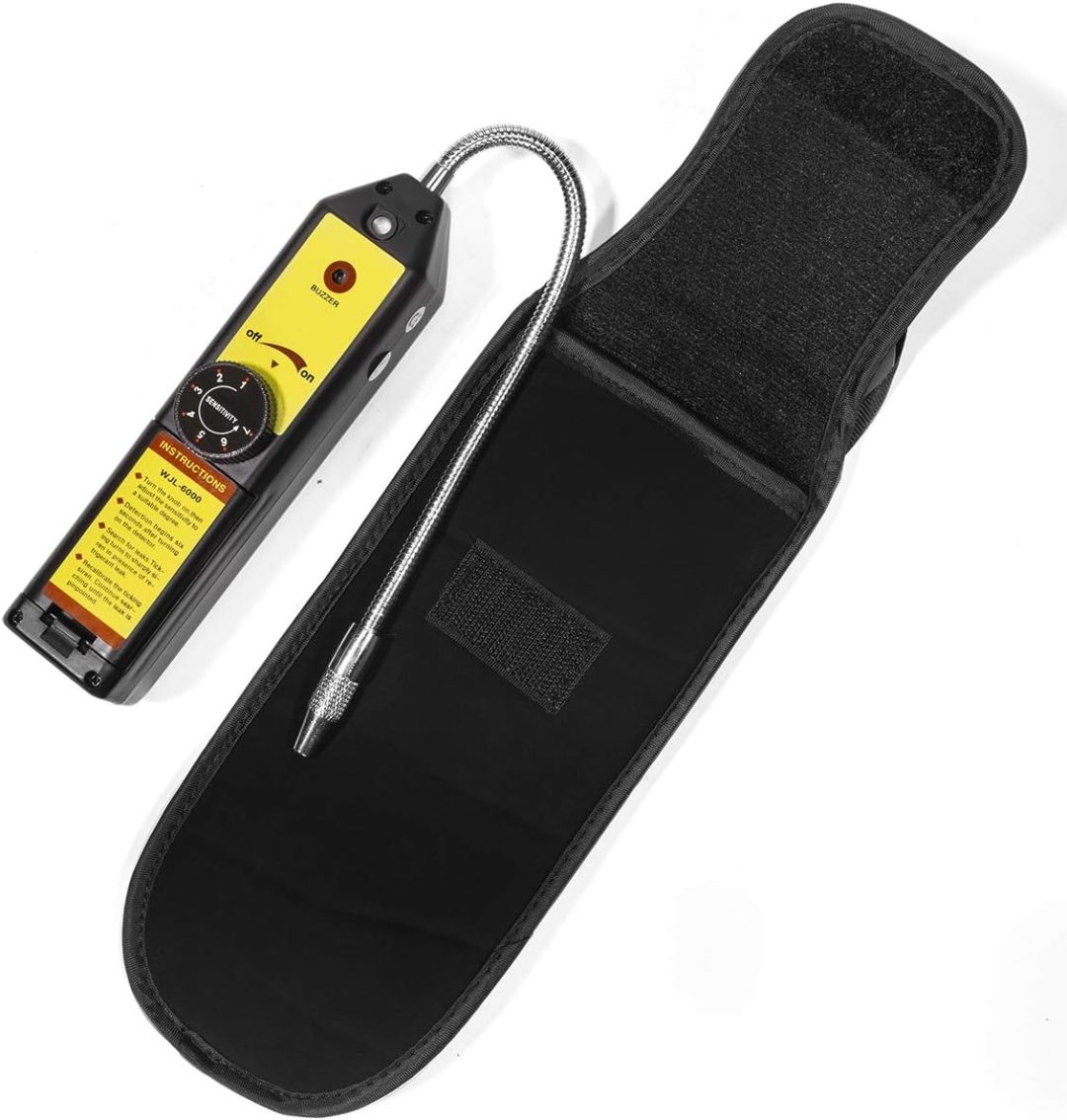 ZenVora 4 CFM HVAC A/C Refrigeration Vacuum Pump and Manifold Gauge Kit with R134a Tap, Leak Detector and Carrying Bag