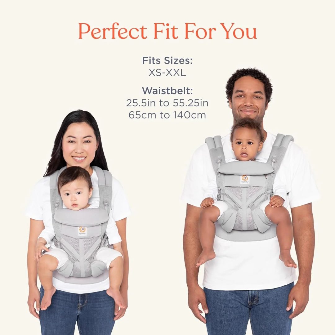 ZenVora ERGOBABY Omni Classic All-Position Baby Carrier, Pearl Grey