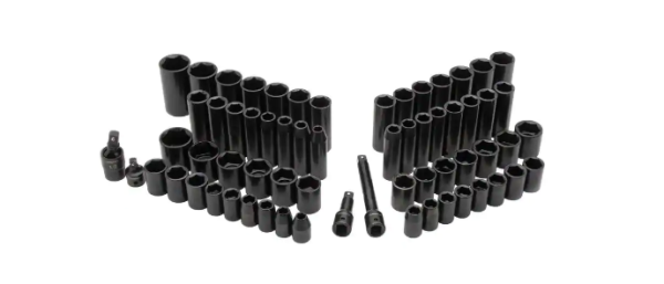 ZenVora 1/2 in. Drive SAE/Metric Impact Socket Set (64-Piece)