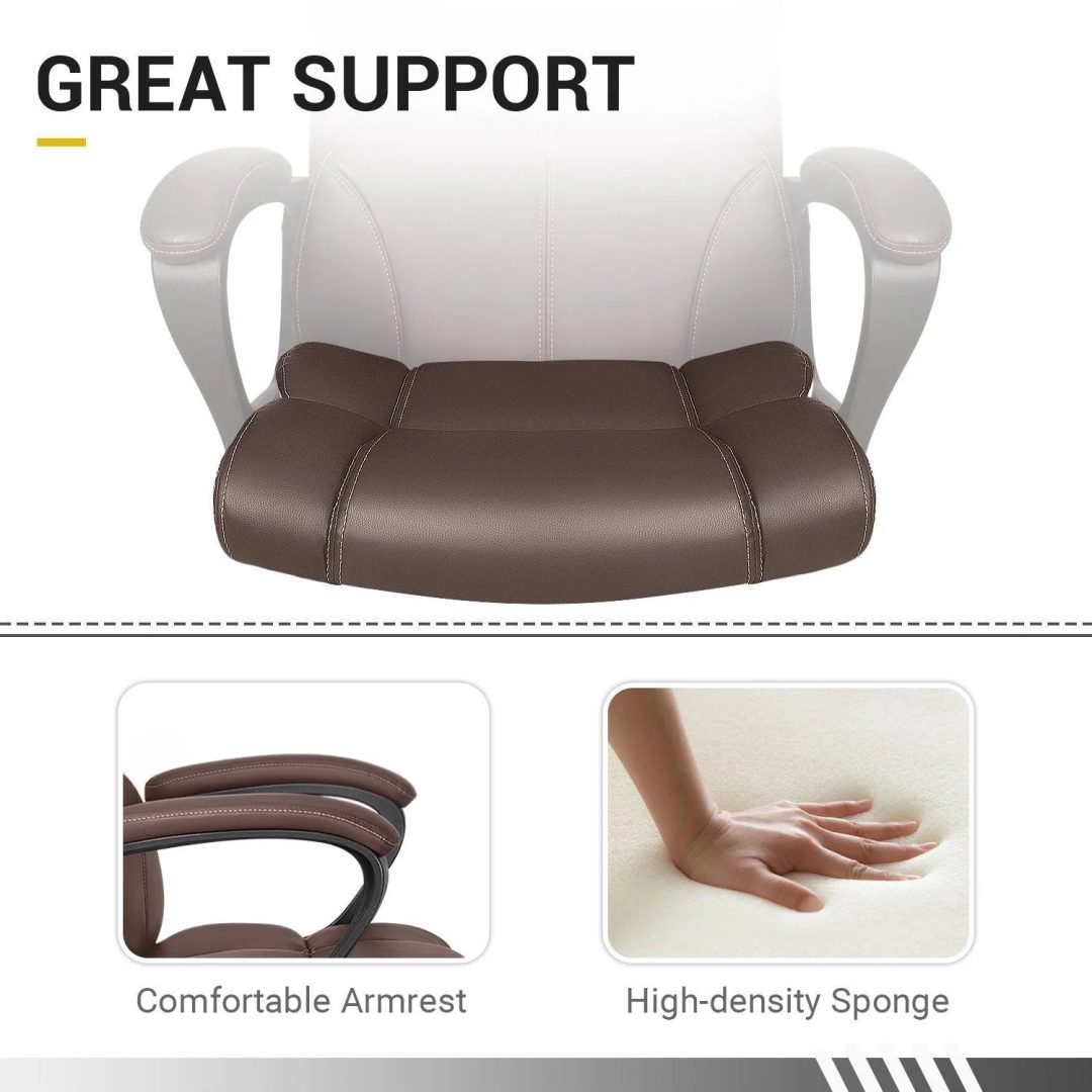 ZenVora Mid Back Office Chair, Ergonomic Swivel Computer Task Chair for Home Office, Work and Study