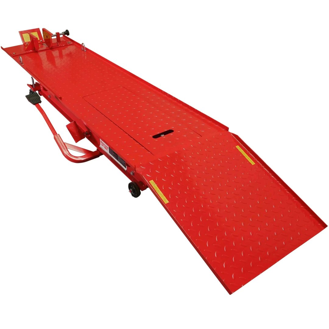 ZenVora 1,000 lb Hydraulic Motorcycle Lift Table Extra Long Heavy Duty