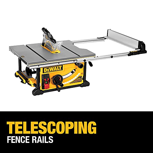 ZenVora 10" 15A Table Saw with Rolling Stand – 32-1/2" Rip Capacity, Portable Jobsite Saw