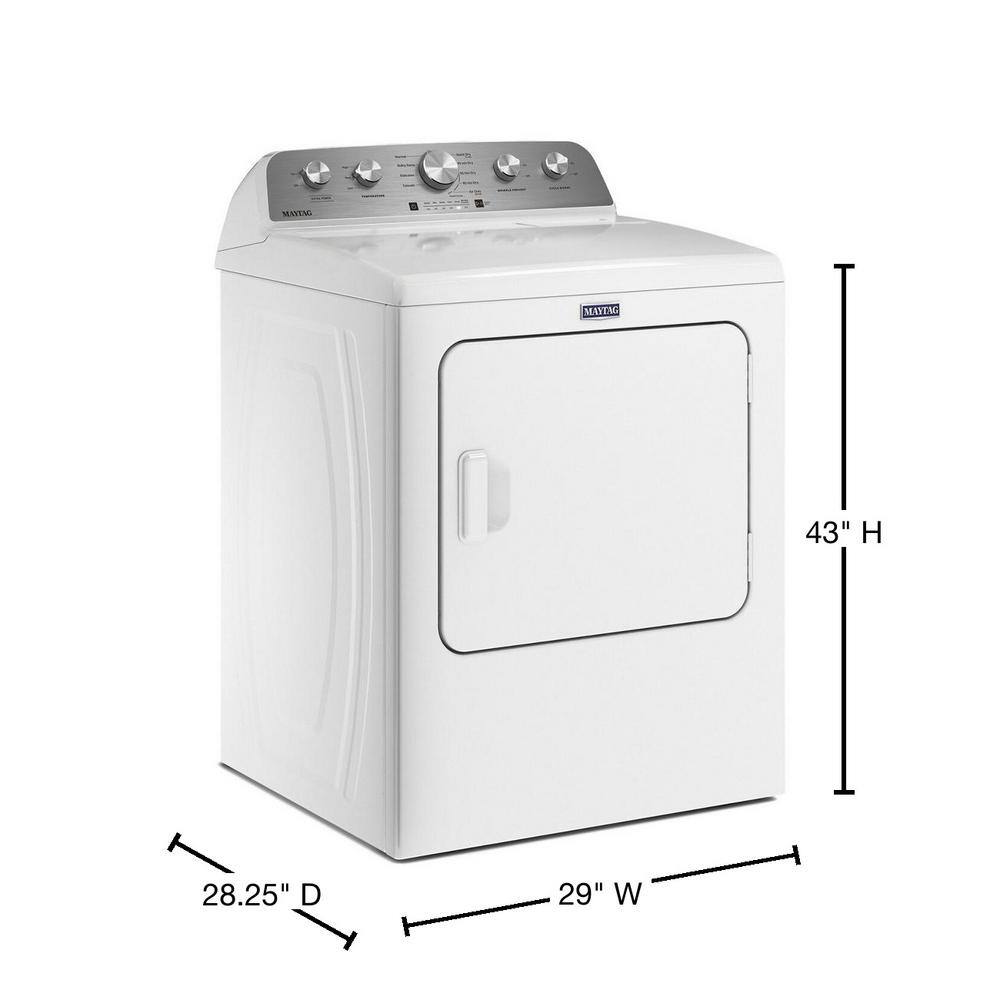 ZenVora 7.0 Cu. Ft. Vented Gas Dryer, White