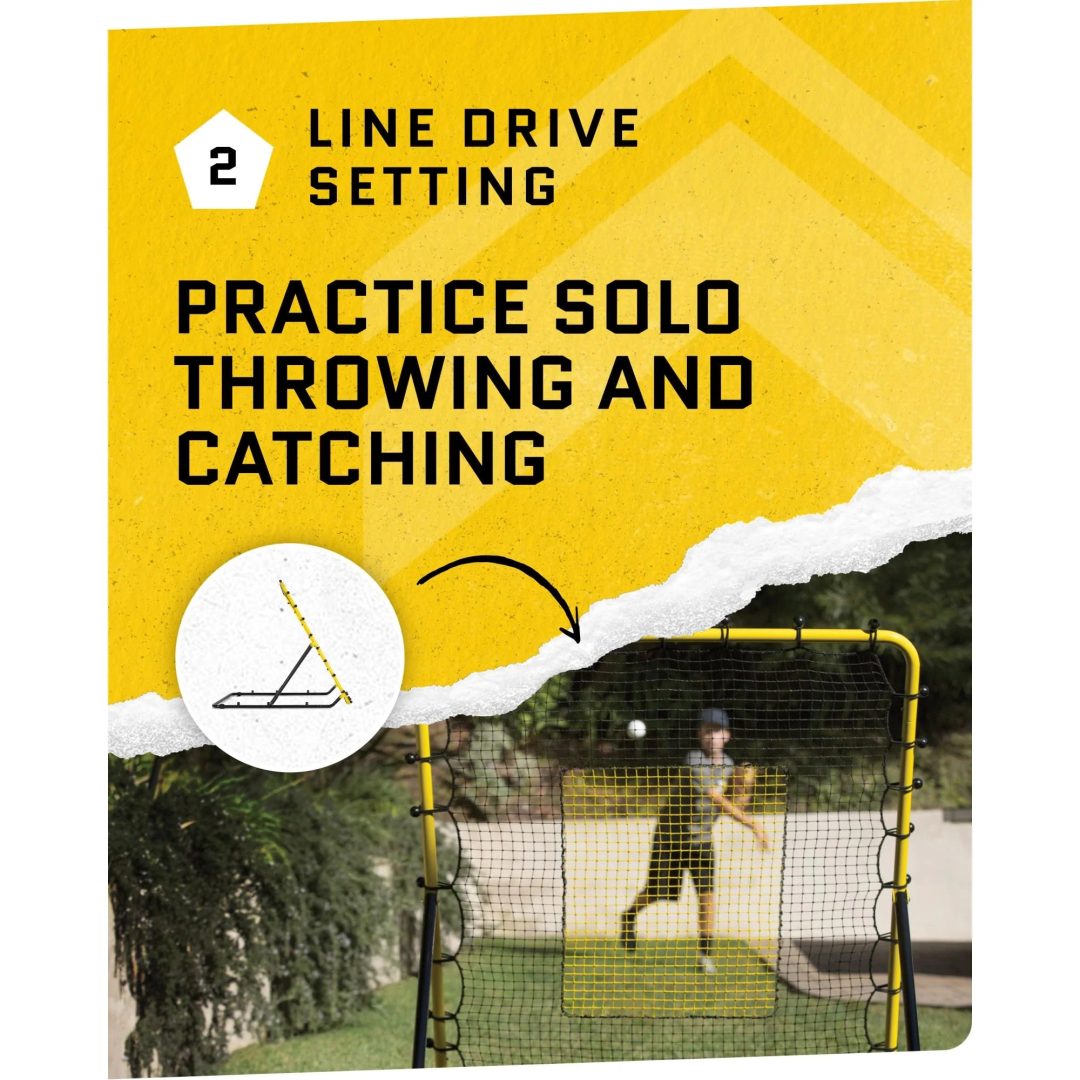 ZenVora Baseball & Softball Fielding Trainer Rebounder Net, Portable Practice Equipment for Throwing, Catching and Fielding Skills