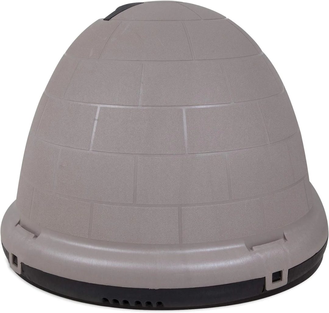 ZenVora XL Igloo Dog House for 90–125 Lb. Dogs, All-Weather Pet Shelter, Made in USA