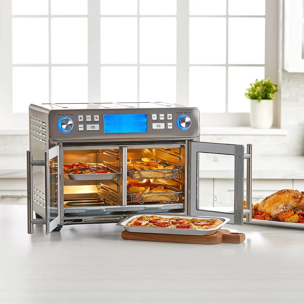ZenVora 25-Qt. Extra-Large Dual-Zone Air Fryer Oven with French Doors