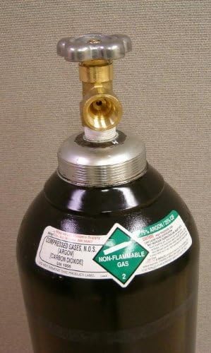 ZenVora 80 Cu. Ft. Welding Gas Cylinder, 75% Argon / 25% CO₂, CGA 580