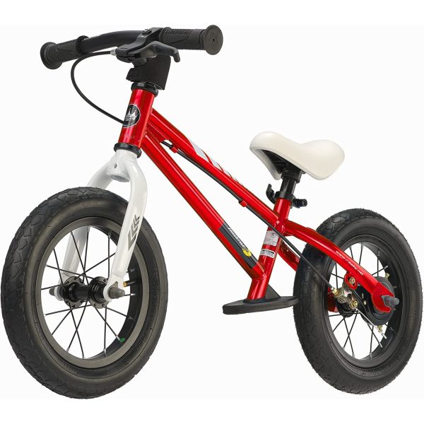ZenVora RoyalBaby Freestyle 12-Inch Balance Bike for Kids Ages 2-5, Lightweight Steel Frame Toddler Bike with Hand Brakes, Footrest & Training Wheels