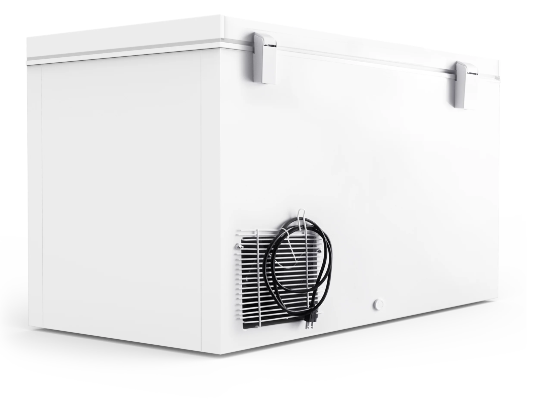 ZenVora 16 Cu. Ft. Chest Freezer with Lock - Deep Freezer with 2 Storage Baskets, Wheels & Adjustable Temperature Control