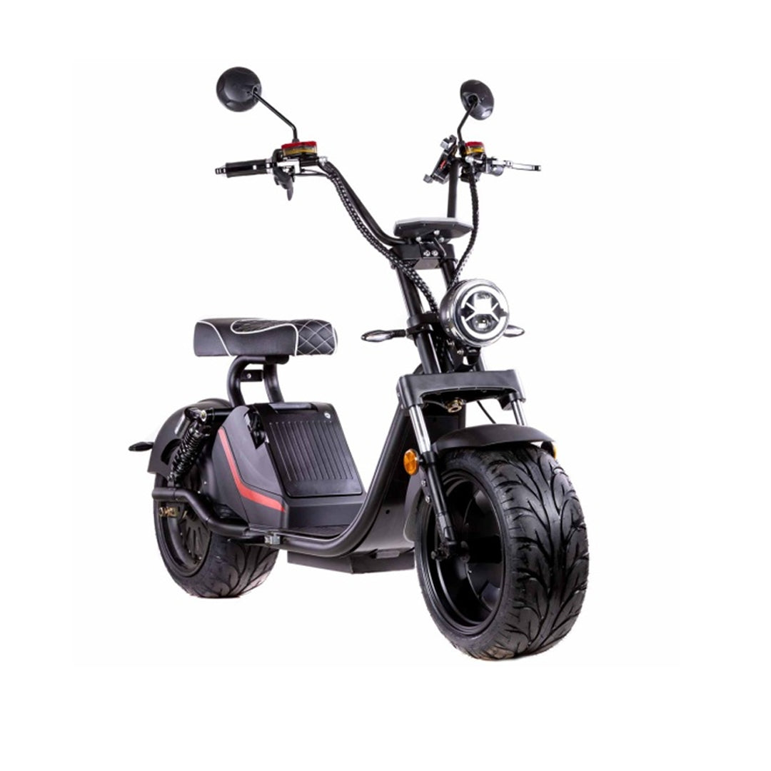 ZenVora 3000W 60V Dual-Seat Electric Scooter – Chopper-Style City Commuter
