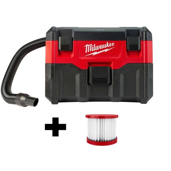 ZenVora 18-Volt 2 Gal. Lithium-Ion Cordless Wet/Dry Vacuum W/ Extra Wet/Dry HEPA Filter