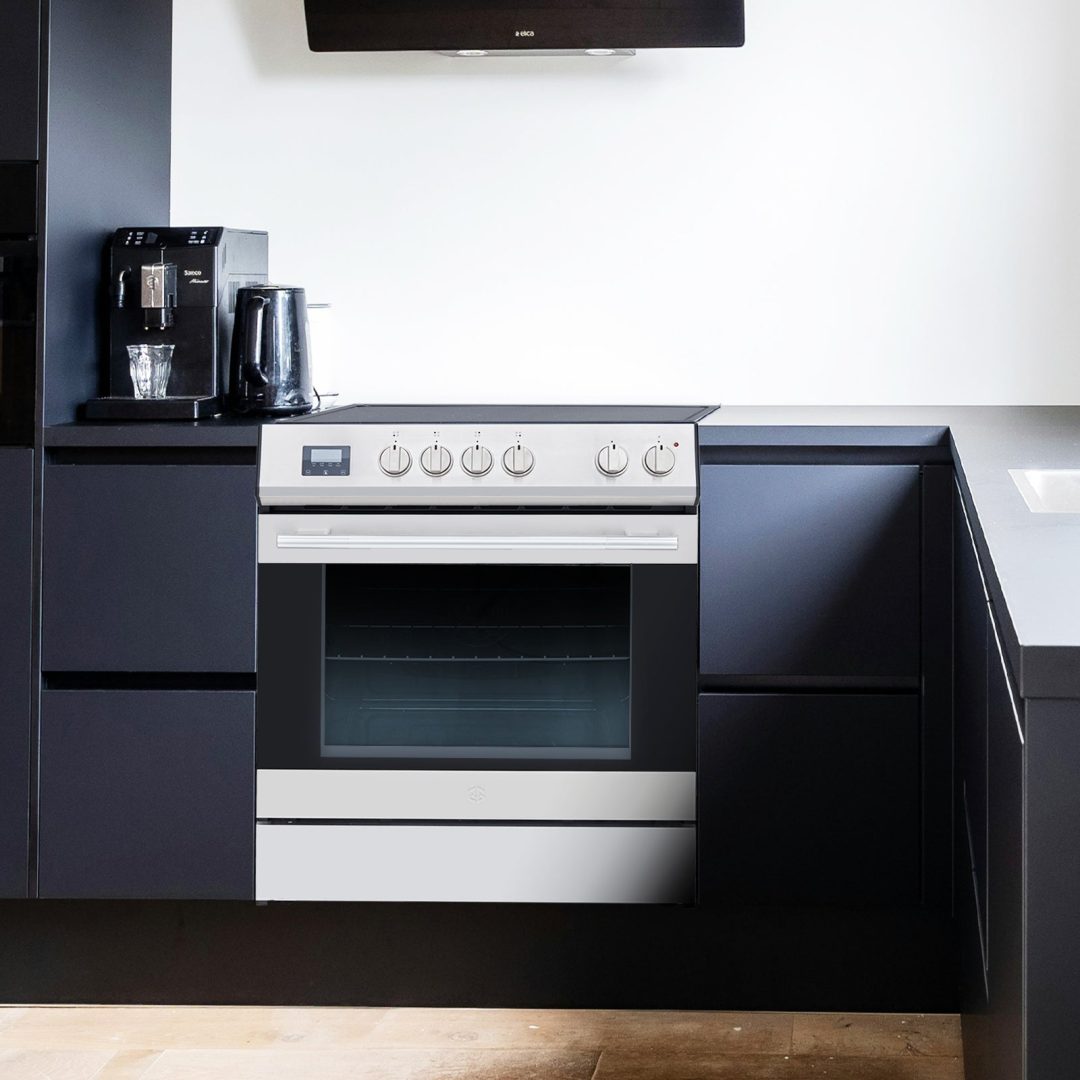 ZenVora 5.0 Cu. Ft. Freestanding Electric Range with Front Controls and 5 Cooktop Elements, Stainless Steel