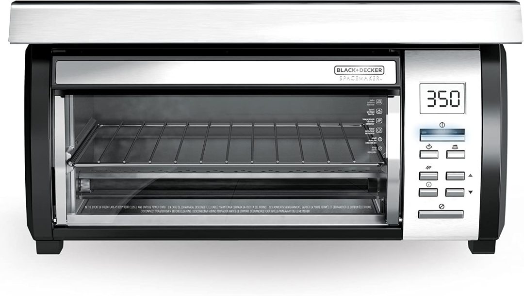 ZenVora Under-Counter Toaster Oven, Black and Stainless Steel