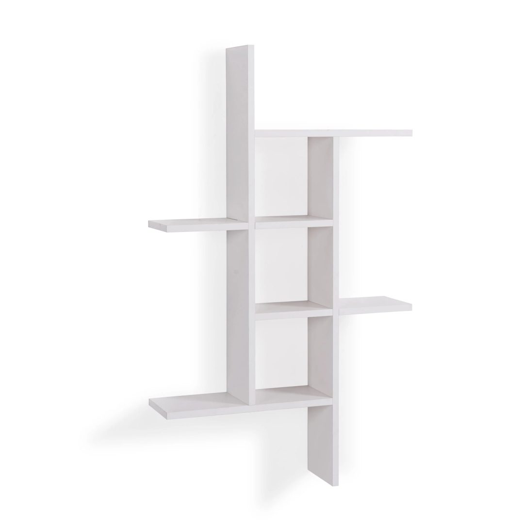 ZenVora Cantilever Floating Wall Shelf, Modern Decorative Display Shelf for Living Room, Bedroom and Home Storage