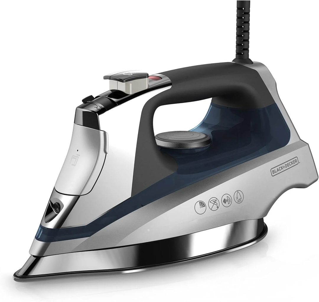 ZenVora Professional Steam Iron for Clothes, Powerful High Steam Output Garment Iron for Home and Travel
