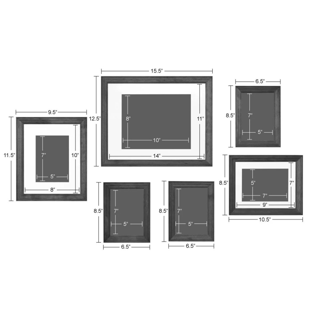 ZenVora Gallery Wall Frame Set, Multi-Piece Decorative Picture Frames for Photos, Artwork and Home Decor