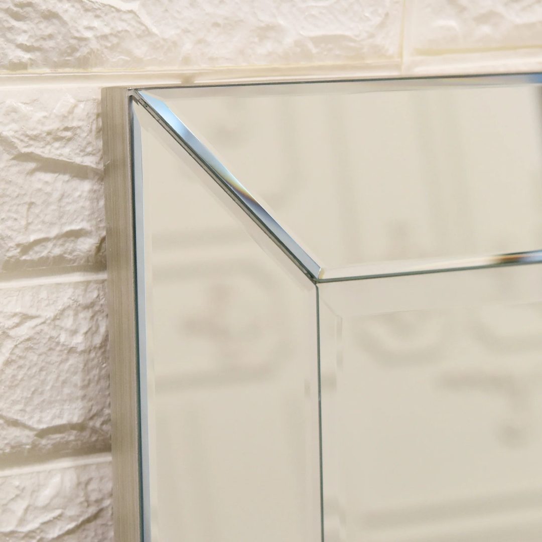 ZenVora Beveled Rectangular Clear HD Wall Mirror, Bathroom Vanity and Bedroom Mirror, 3 Sizes