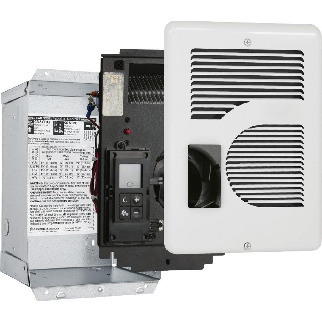ZenVora Electric Wall Heater with Digital Thermostat, 240/208/120V, White