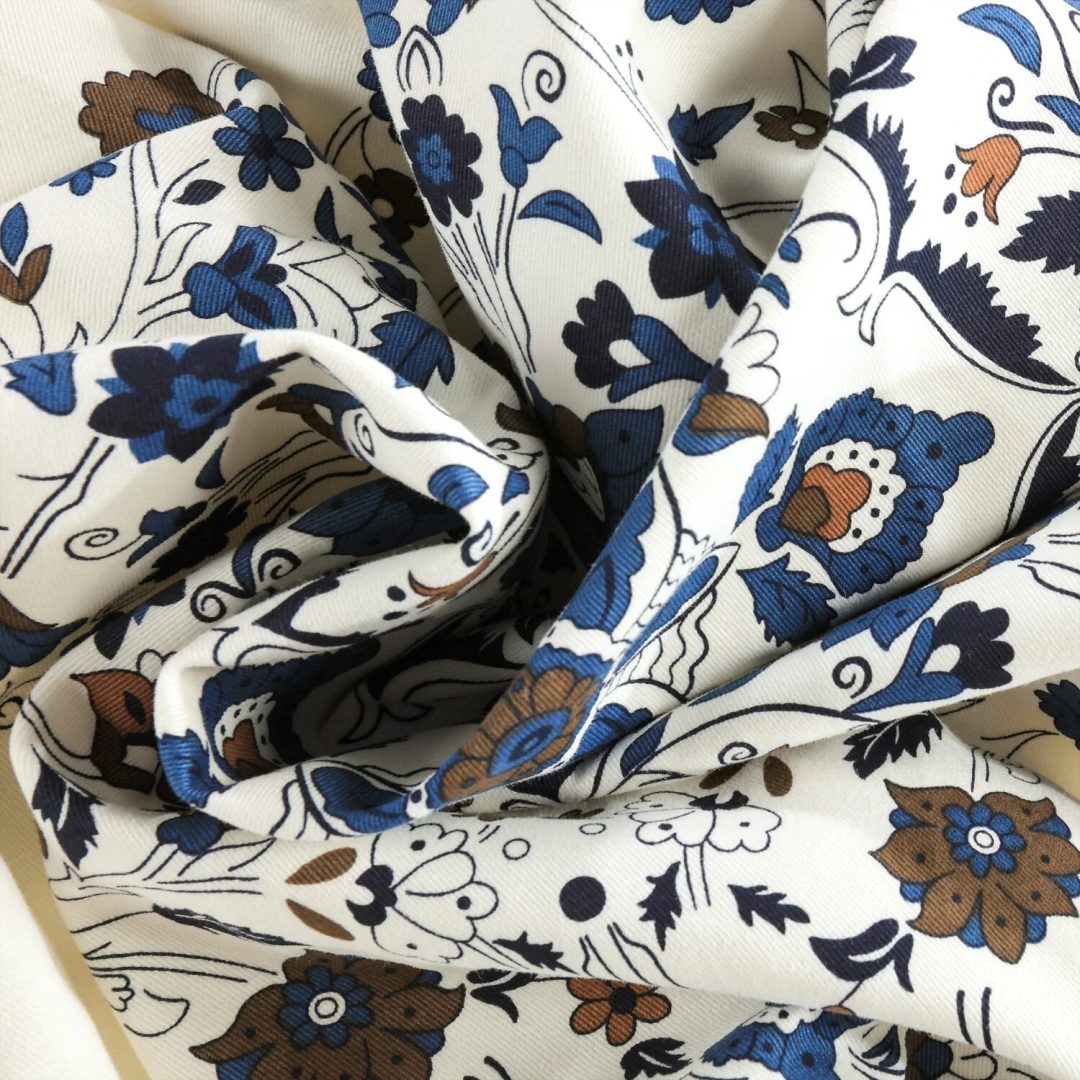 Medallion Damask Printed Cotton Room Darkening Curtain Panel, 1 Piece