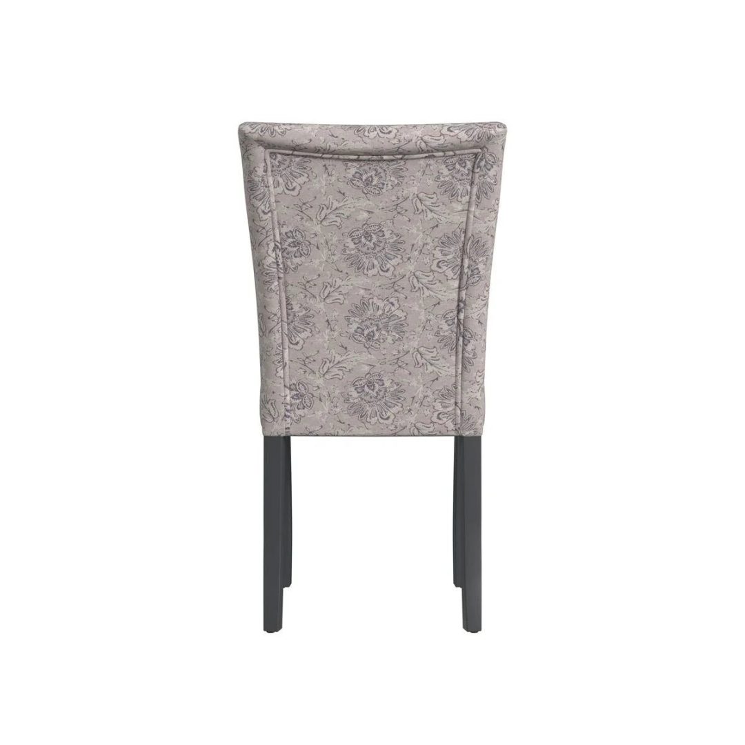 ZenVora Set of 2 Upholstered Medallion Dining Chairs, Comfortable Parsons Style Chairs for Kitchen and Dining Room