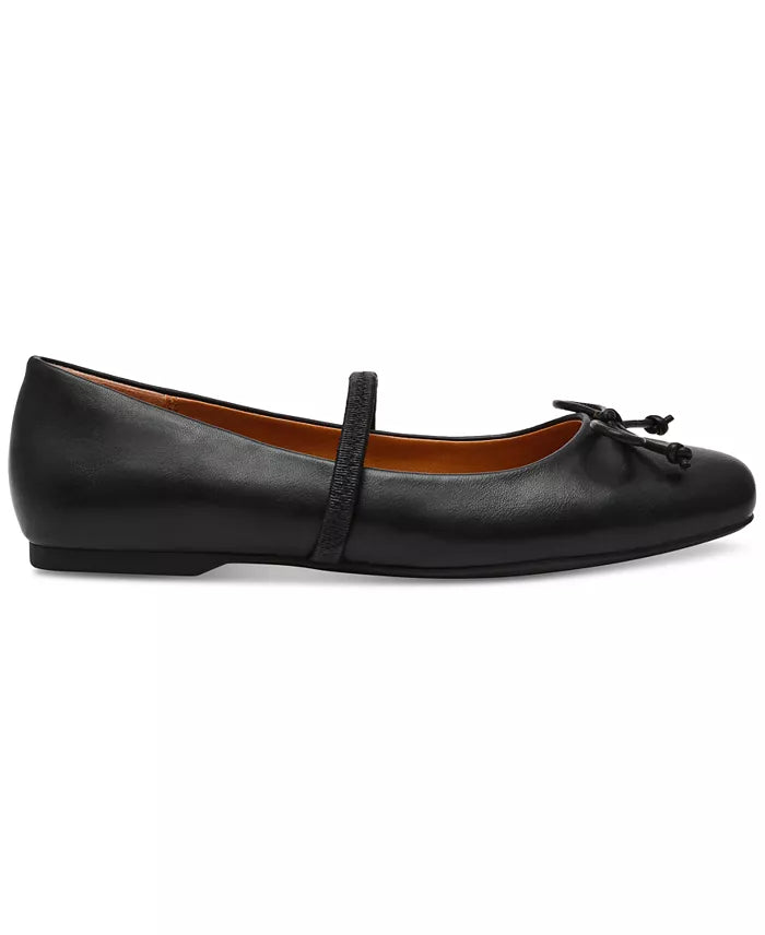 ZenVora Women's Bow Mary Jane Ballet Flats, Elegant Round Toe Casual Flat Shoes for Everyday Wear