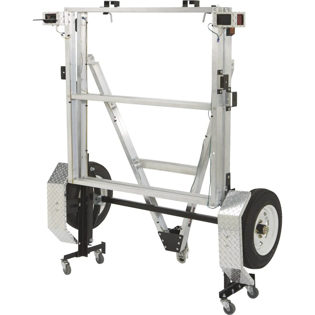 ZenVora 4-Ft. x 8-Ft. Folding Aluminum Utility Trailer, 1,170-Lb. Load Capacity
