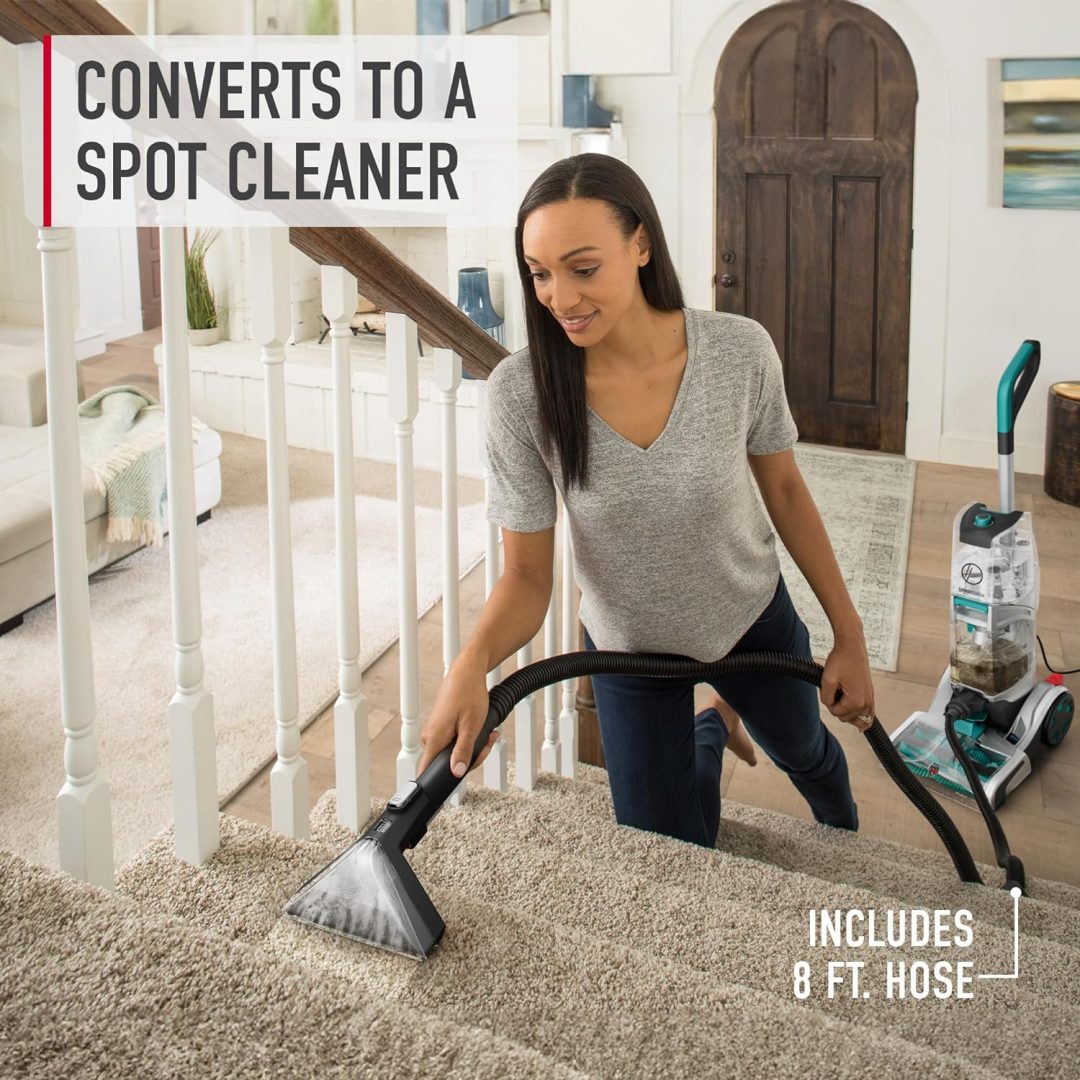ZenVora Automatic Carpet Cleaner Machine for Carpet and Upholstery, Deep Cleaning Shampooer, Turquoise