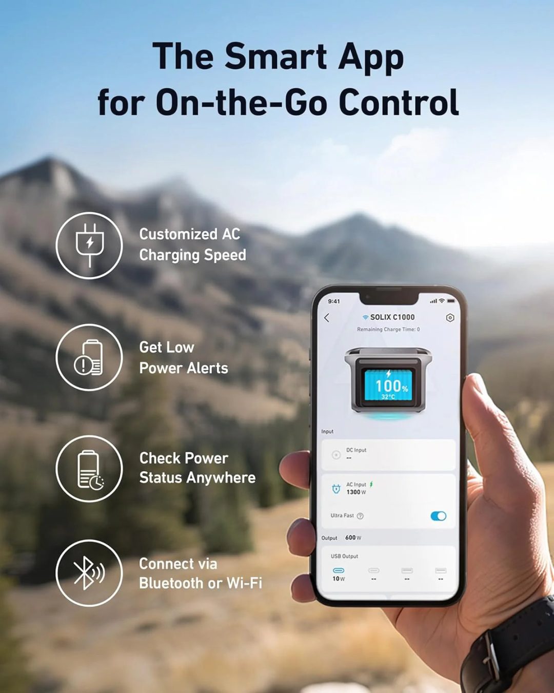 ZenVora Portable Power Station, 1800W Rated Power, 2400W Peak Output, 1056Wh LiFePO4 Battery, Fast 58-Minute Full Charge, Solar Generator for Outdoor, Emergency and Backup Power