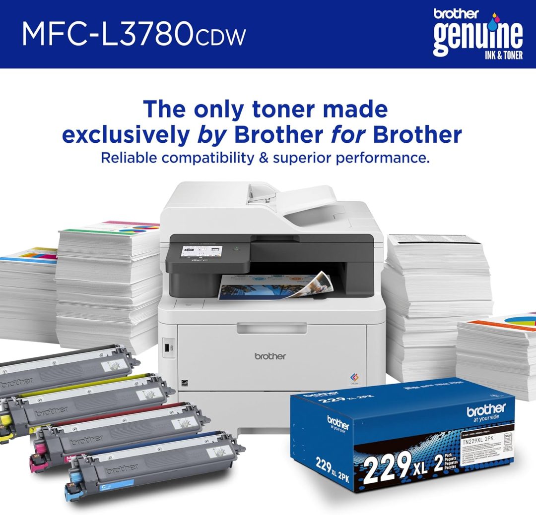 ZenVora All-In-One Wireless Color Printer with Fast Printing, Scanning, Copying and Faxing