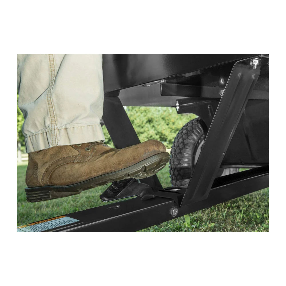 ZenVora Utility Tow Behind Steel Dump Cart, 750 Pound Capacity