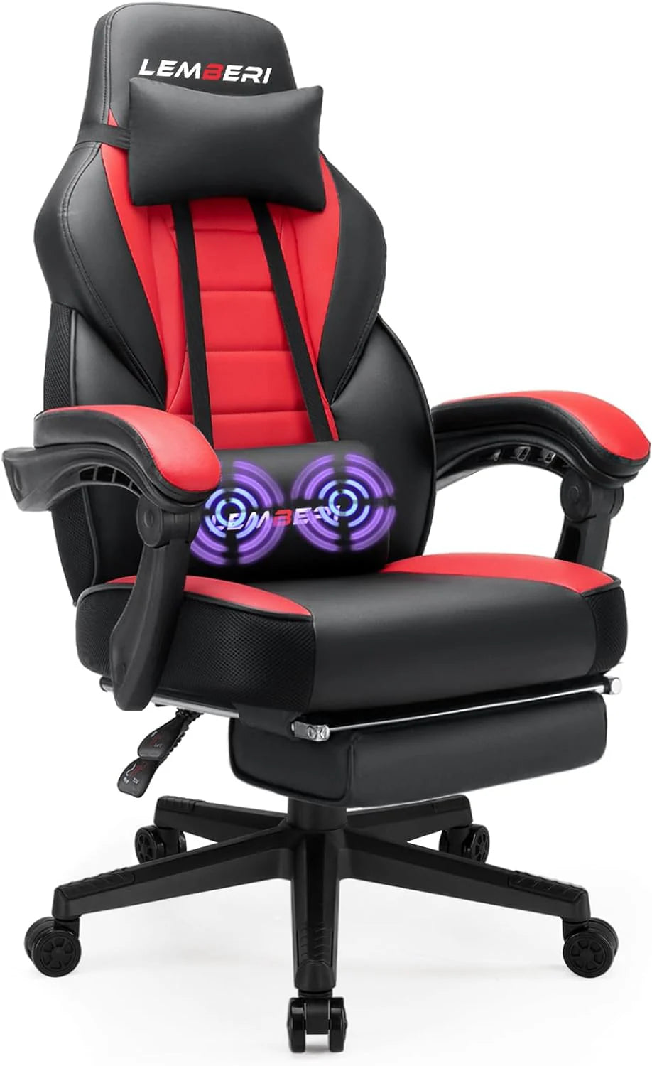 ZenVora Big and Tall Gaming Chair with Footrest, 400 LB Capacity Ergonomic Video Game Chair for Home and Gaming