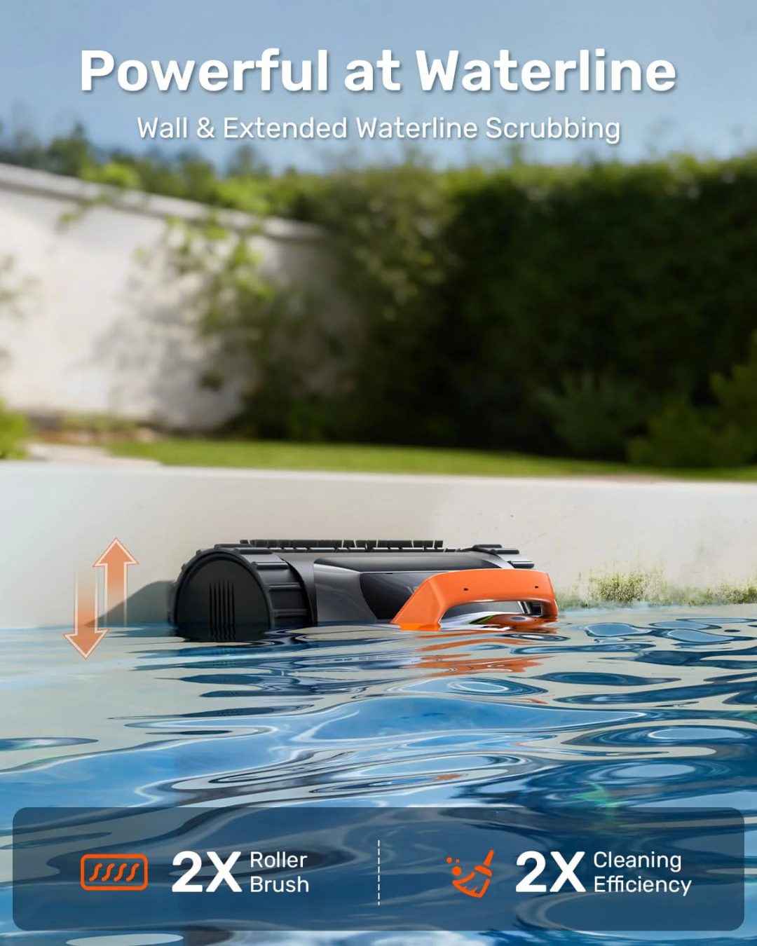 ZenVora Cordless Robotic Pool Vacuum Cleaner, Smart Navigation with Wall and Waterline Cleaning